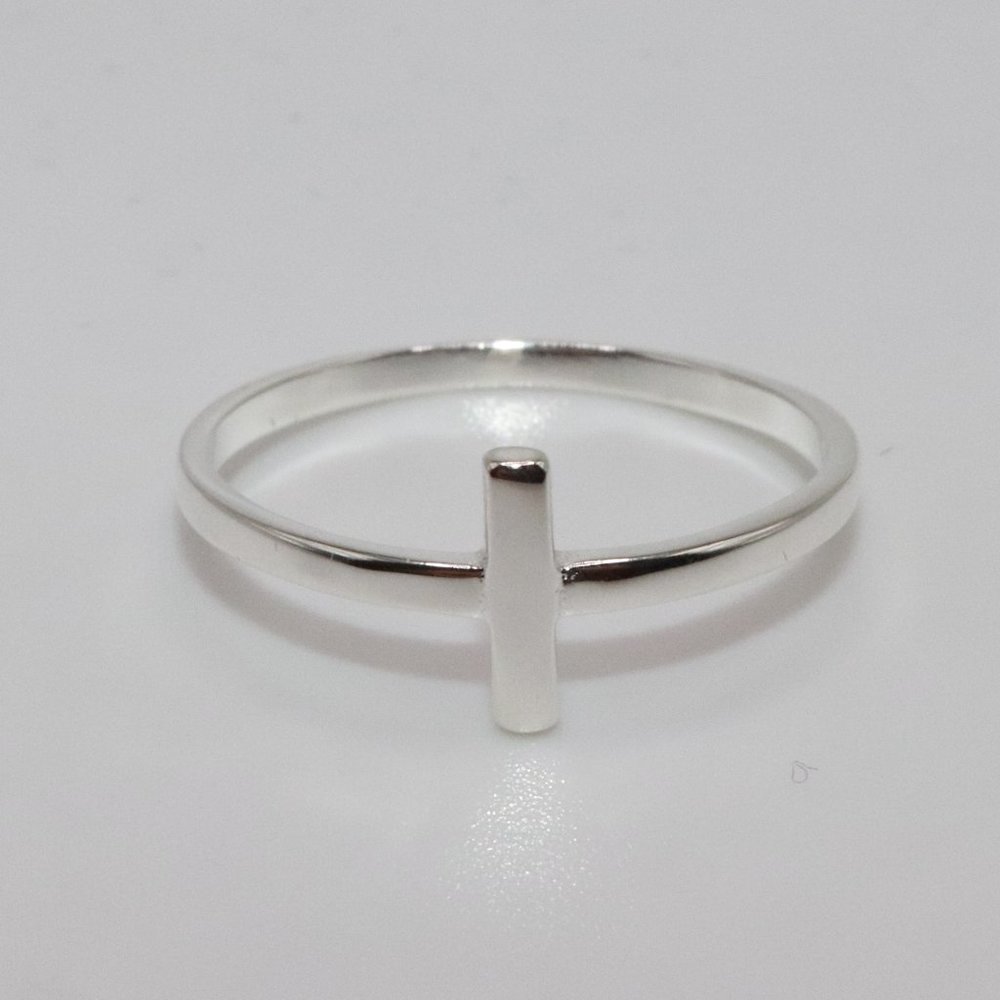 925 Sterling Silver Genuine Cross Womens Rings 8mm Size 8